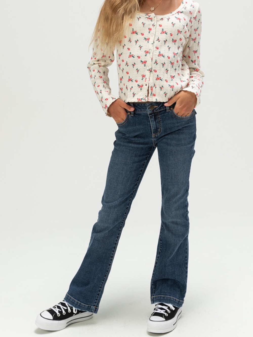 RSQ Girls Bootcut Jeans Dark Wash - Size 12